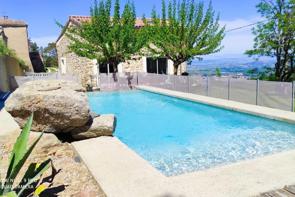 Villa Spacieuse -Vue Exceptionnelle- Piscine Saint-Romain-de-Lerps Exterior foto